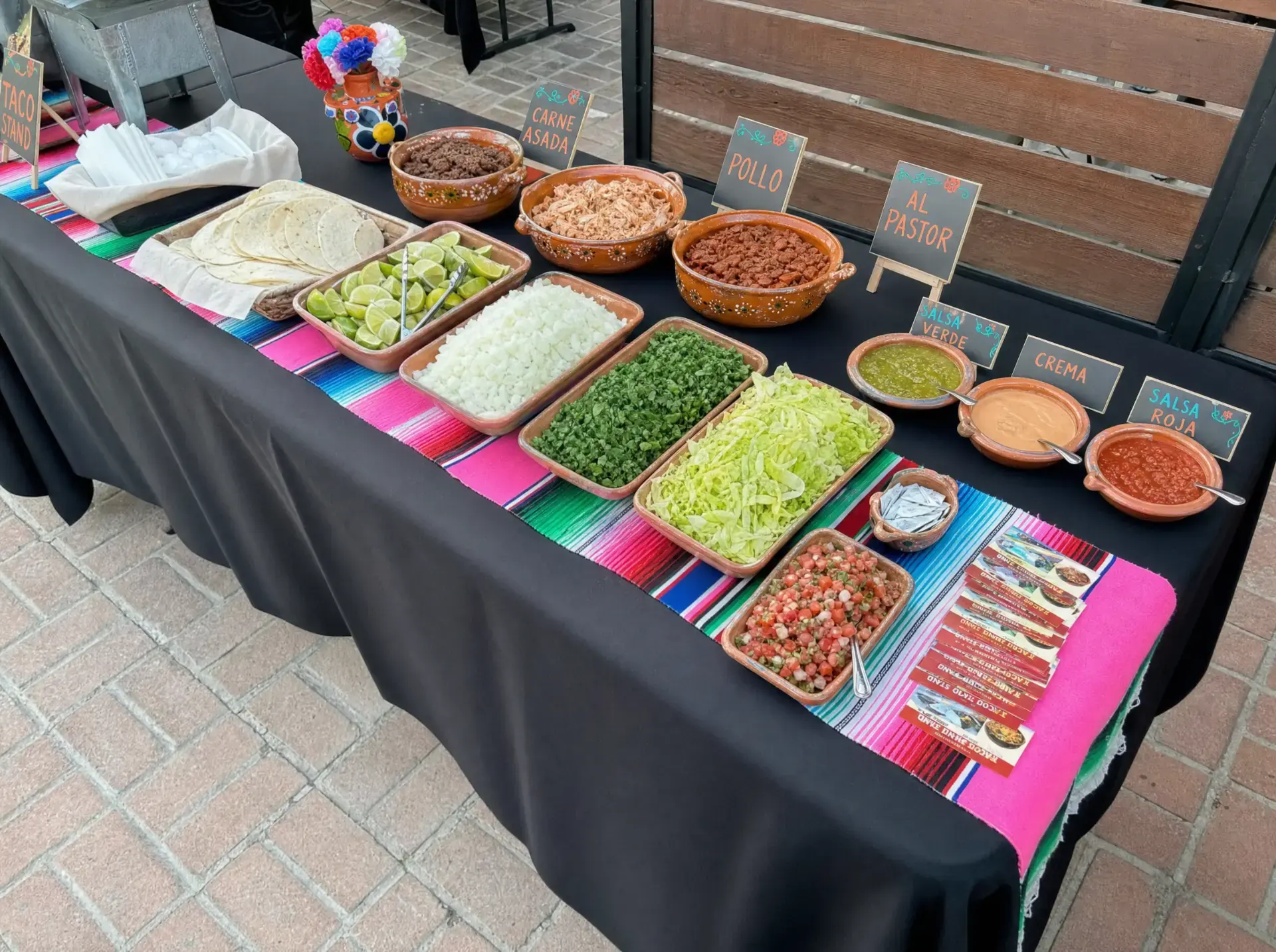 Taquiza: A live taco stand with a taquero cooking asada, chicken and pastor on the spot.
